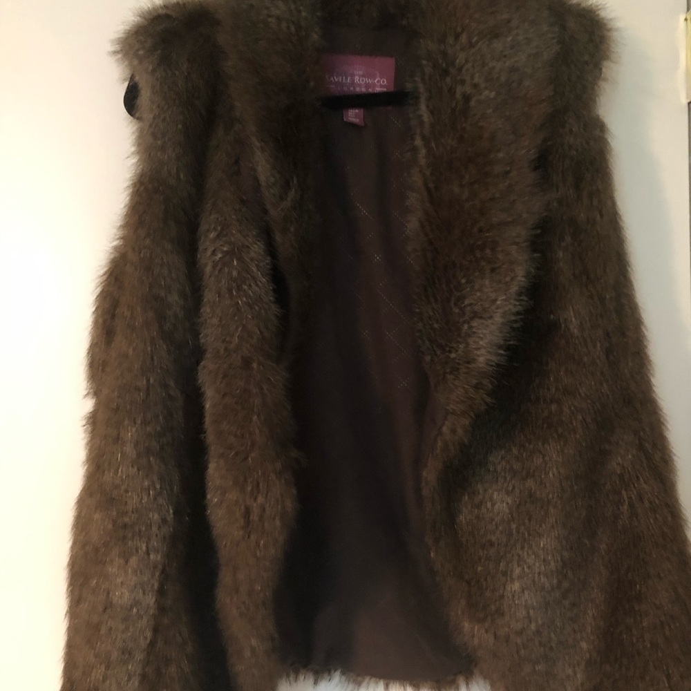 Faux fur vest